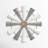 White Metal Windmill Home Wall Decor with Galvanized Metal Accents