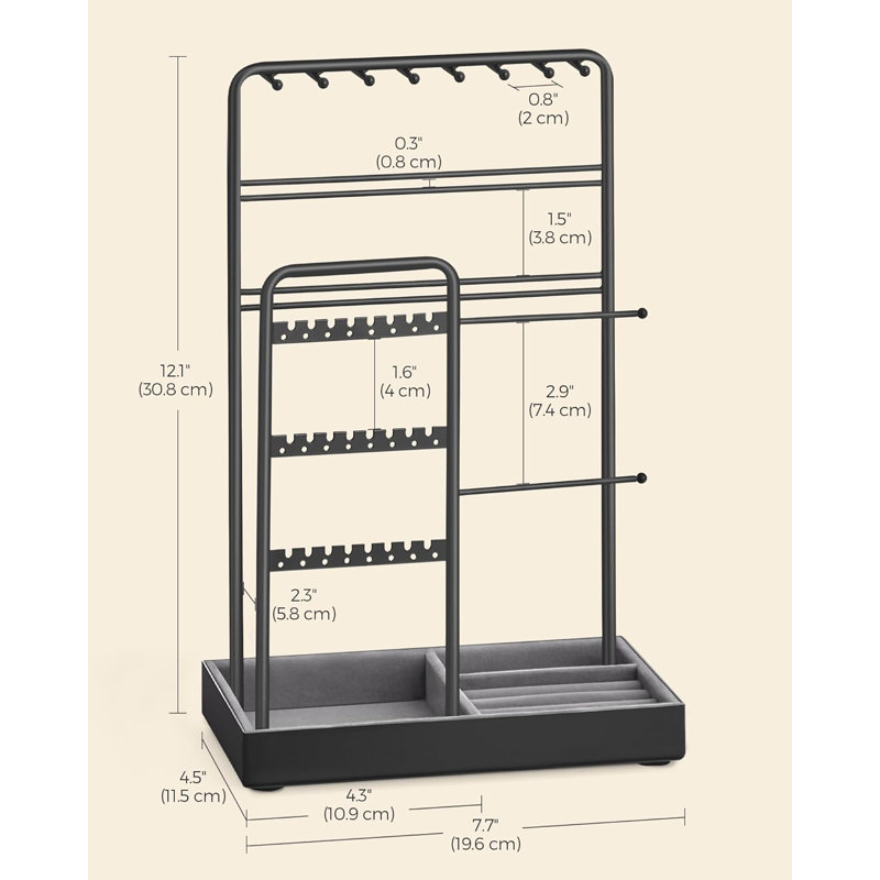 Jewellery Stand +, Black