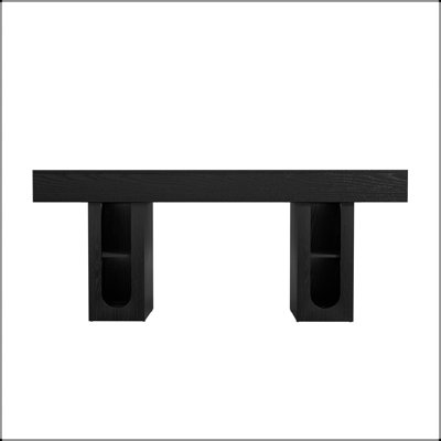 Console Table with Outlet & Adjustable Shelves