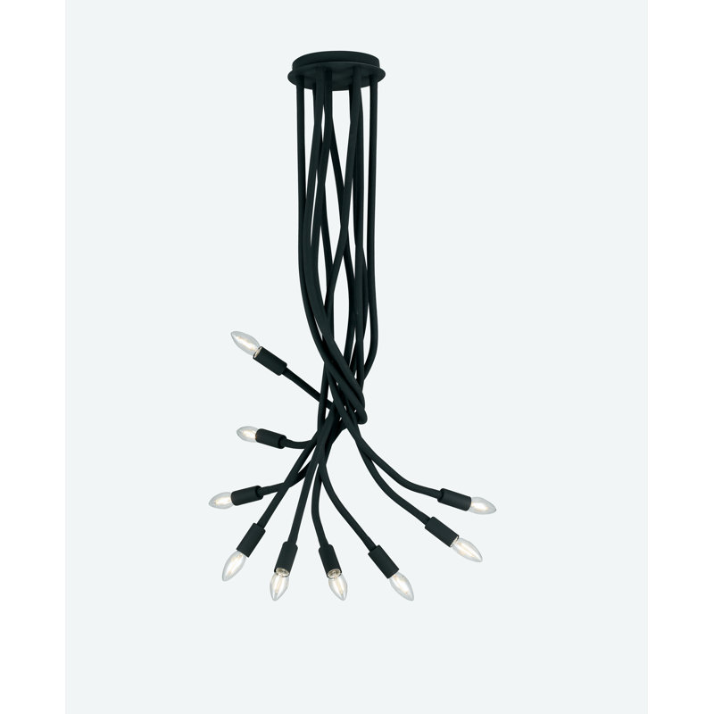 Ferebee 9 - Light Cluster Pendant, Black