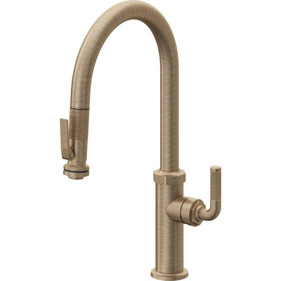 Descanso Kitchen Pull-Down Faucet with Squeeze Sprayer - High Arc Spout