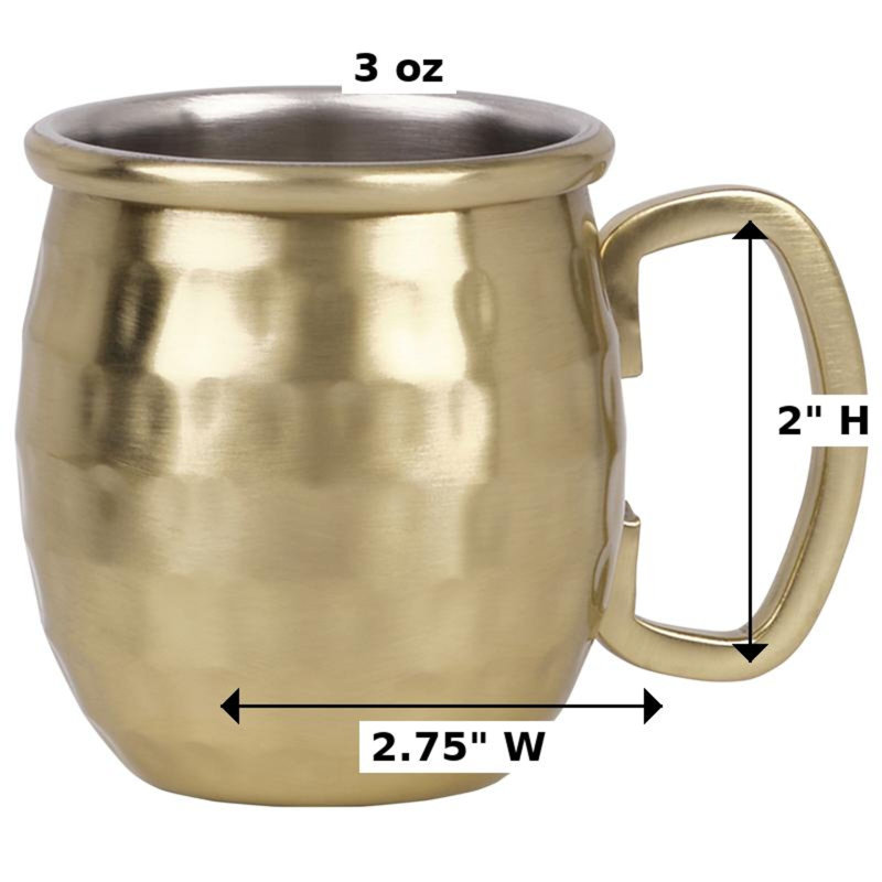 Mini-tasses Houdini Moscow Mule, lot de 2, 3 onces