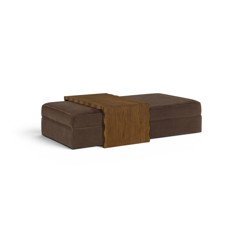 Table basse / repose-pieds Woodra, Brown / Walnut