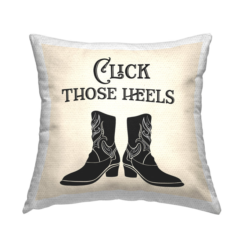 Coussin d'extérieur «clic ces talons» par Karen Smith