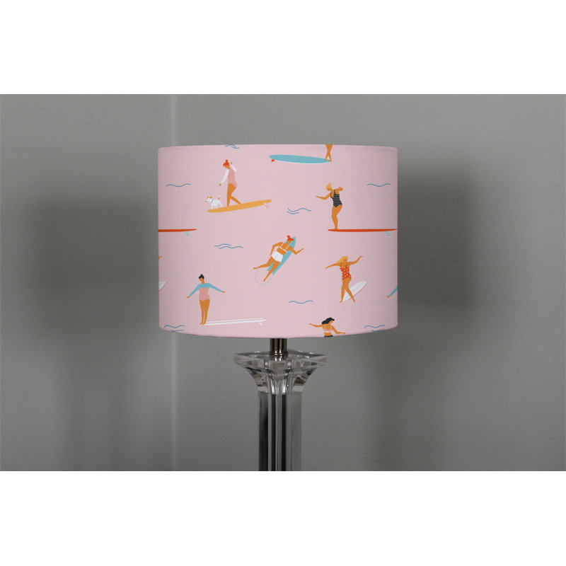 Cotton Drum Lamp Shade ( Uno ), 25cm H x 40cm W x 40cm D