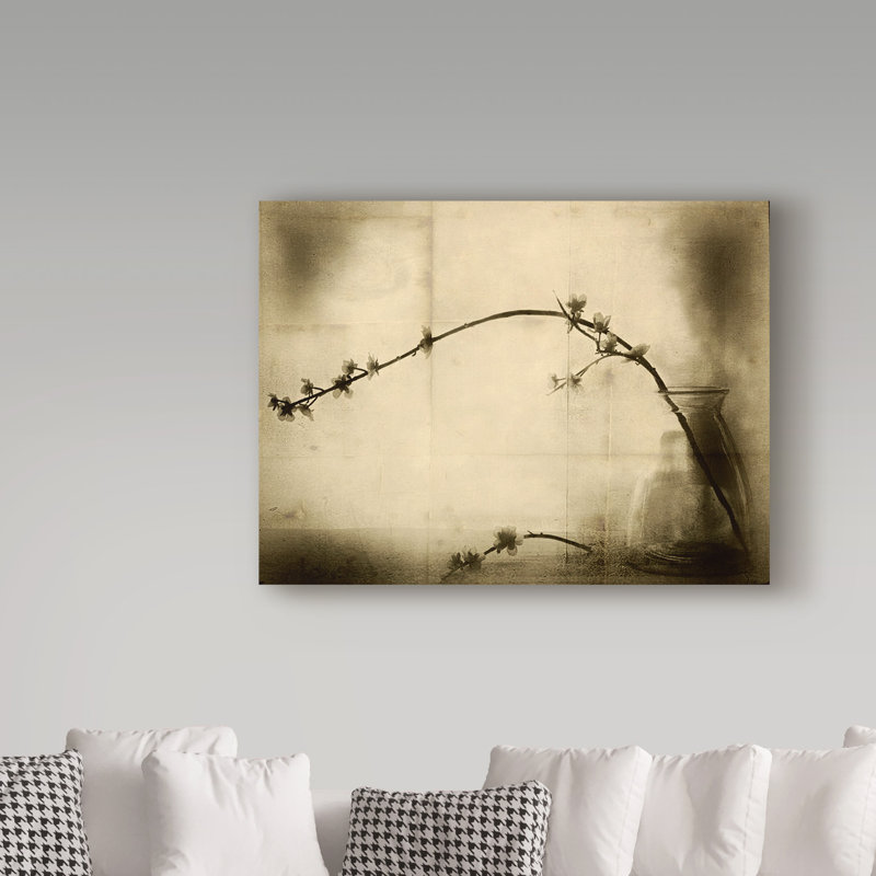 « zen silhouette », reproduction d’impression sur toile tendue, H 35 po x l 47 po x P 2 po