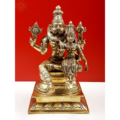 Narasimha, Lakshmi, Vishnu Religious & Spiritual Statue