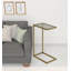 Table de bout en verre transparent et chrome 26 po-101810911