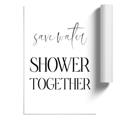 Save Water - No Frame Print