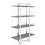 Bibliothèque Bedard à 4 tablettes en chrome