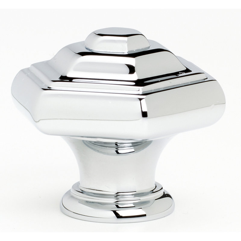 Geometric Knob, Polished Chrome