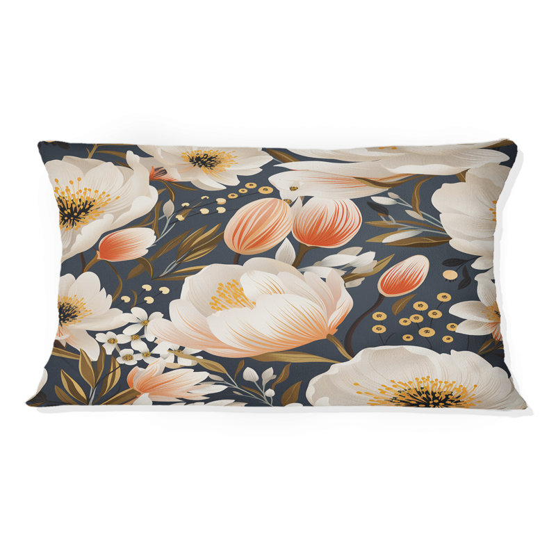 Motif floral beige I Elegant Coastal Elegance