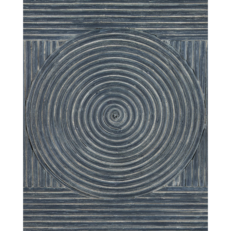 Santos Bar Stool, Barrett Dusk, Counter Stool (26" Seat Height), Gray/Vintage Navy/Satin Brass