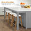 Ensemble de 3 tabourets de bar 26 po en bois massif sans dossier 26 po-676556595-676556592