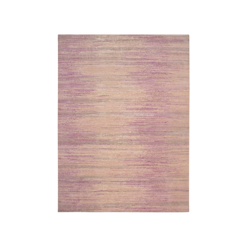Tapis horizontal en laine noué à la main 9 pi x 12 pi 3 po flamant rose 3633DE722019455FA66154045A98EE70