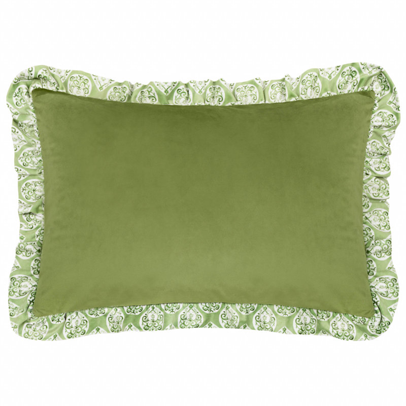 Geometric Green Rectangular Pillow Cover
