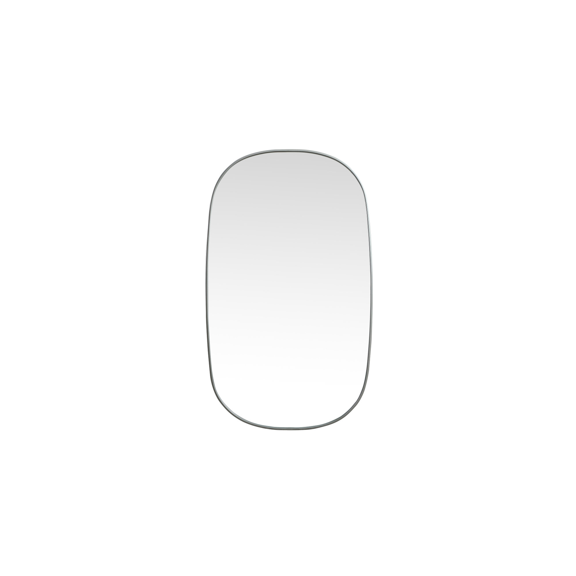Bertin Metal Oval Wall Mirror, 60"  x 36" , Silver