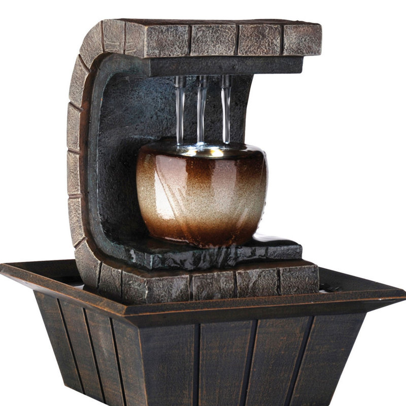 Indoor Meditation Fountain with LED Light