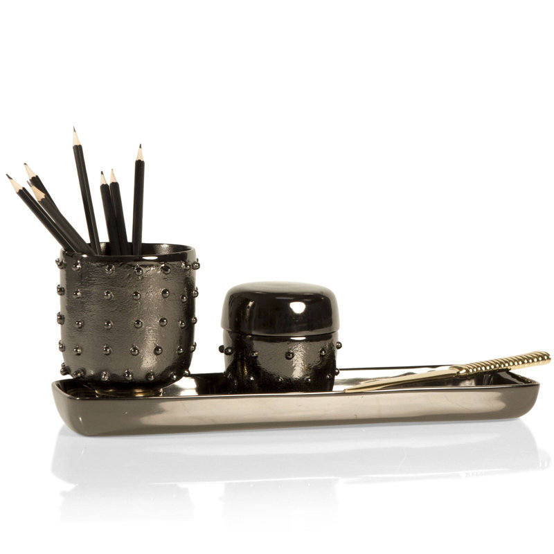 Sous-main de bureau en aluminium Djembe