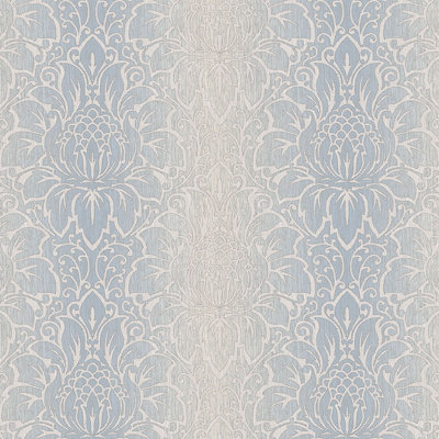 Pre-Pasted Vinyl Damask Wallpaper Roll
