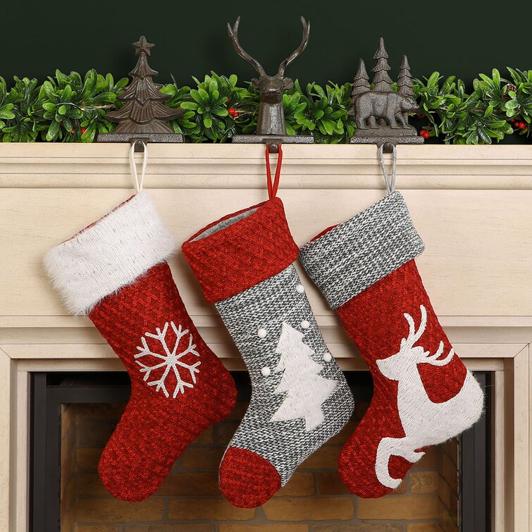 The Seasonal Aisle 3 Piece Stocking Set | Wayfair.co.uk