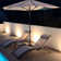 Outdoor Rust-Resistant Metal Chaise Lounge with Table