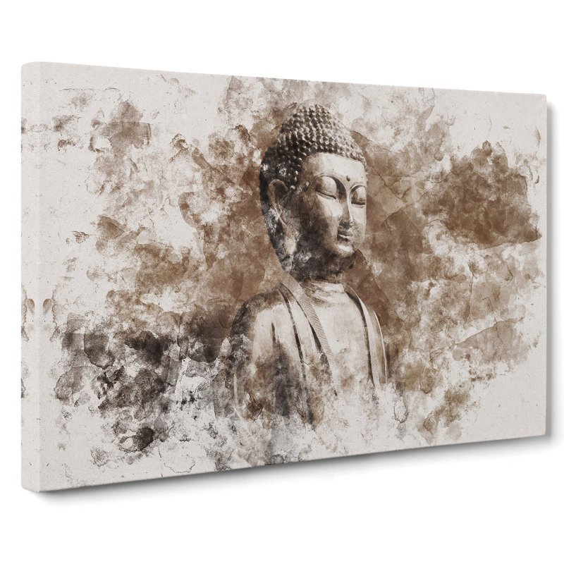 Buddha Statue Vol.3 - Wrapped Canvas, 60cm H x 91cm W x 3cm D