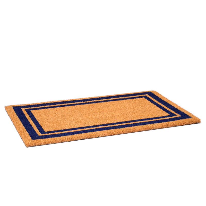 Tapis d'entrée antidérapant Mariah, 2 pi x 3 pi, Bleu foncé