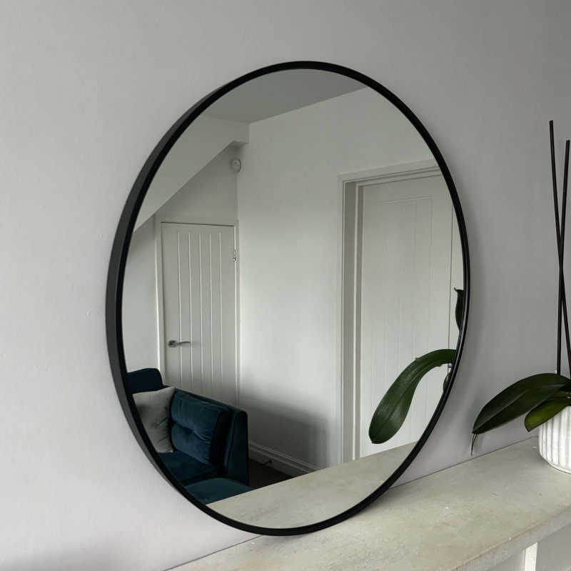 Altham Metal Round Wall Mirror, 60cm H x 60cm W