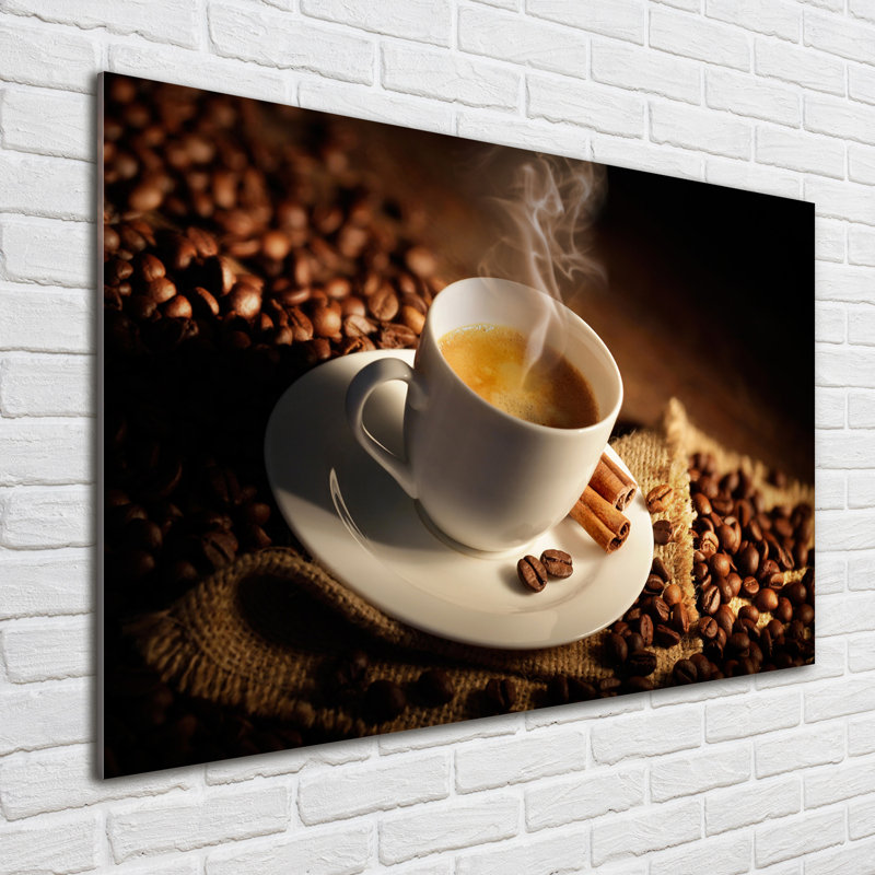 Coffee In A Cup - Unframed Art Prints on Glass