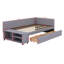 Lit plateforme simple tapissier en forme de L avec rangement et tiroirs-2044329791