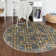 Tapis gris / doré Glam