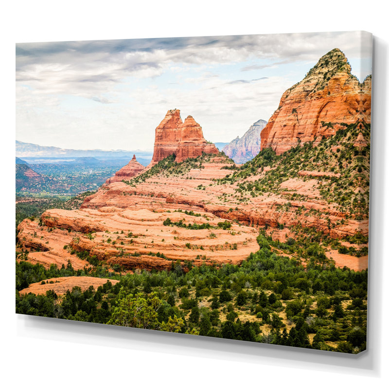 «Beautiful Shot Sedona Arizona», reproduction, H 12 po x l 20 po x P 1 po, Toile tendue