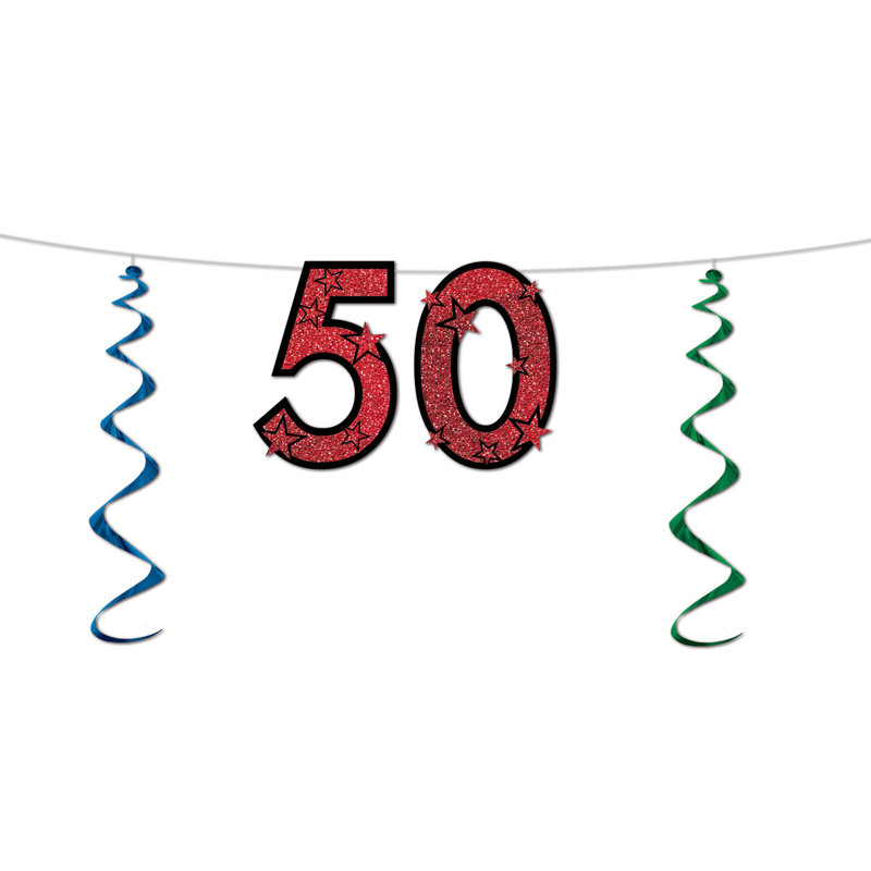 Banderole scintillante "50", 50