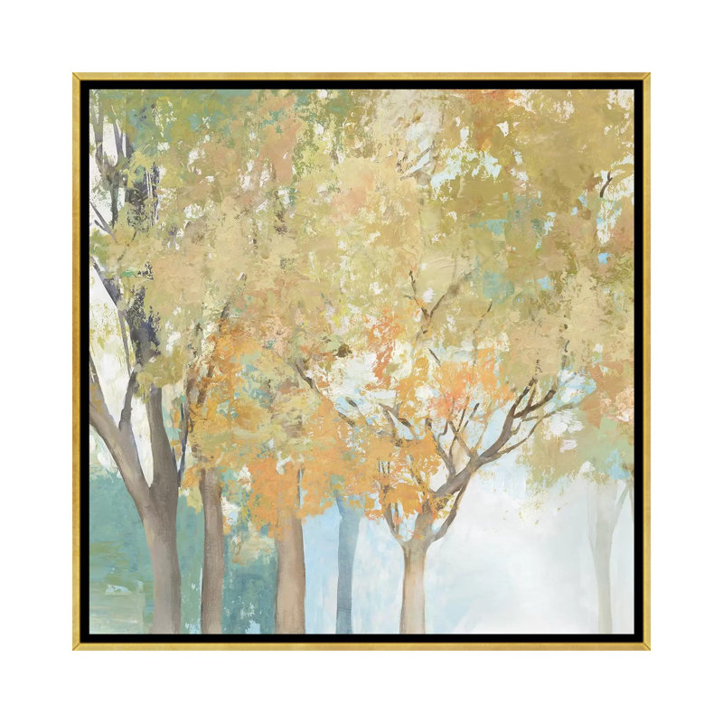 «Yearning for II» par Allison Pearce - reproduction d'art, H 37 po x l 37 po x P 1,5 po, Pas de tapis, Toile encadrée d'or