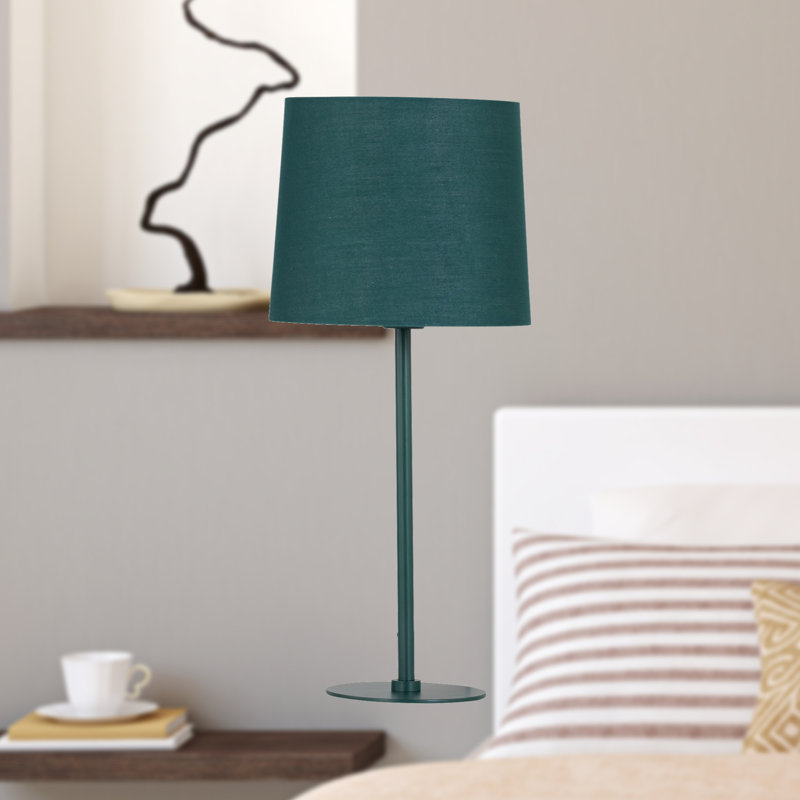 Metal Table Lamp, Green, Green