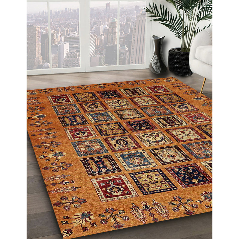 Tapis abstrait moderne 621, Carré 5 pi