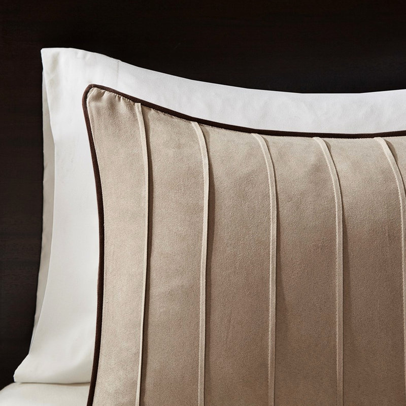Literie en faux suède double - remplissage chaud et invitant 8 oz / yd2 pour une nuit douillette, Beige