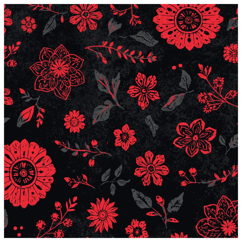 Floral Pattern Comforter, Queen