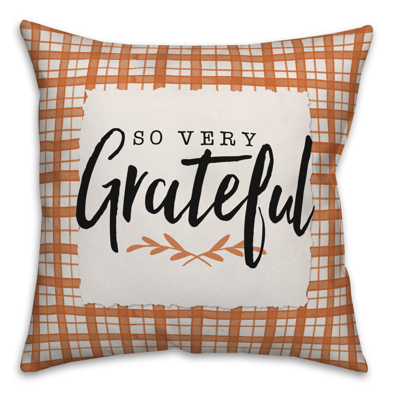  Coussin So So Grateful, 16 po x 1 po