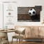 Ballon de soccer sur bois Sireci-107842694