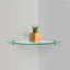 Tablette flottante en verre Goetten avec supports chromés-243466925