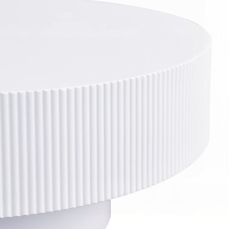 Table basse élégante et facile à assembler, Blanc