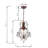 Sidney 1 - Light Bronze Unique/Statement Pendant