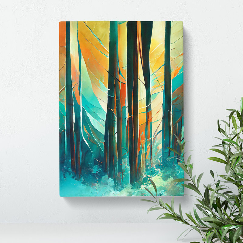 Forest Expressionism No.1 Abstract - Wrapped Canvas, 50cm H x 35cm W x 3cm D