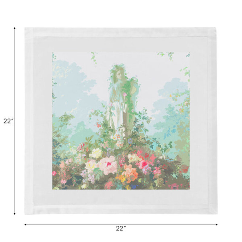 Jardin Defosse Chantilly Cotton Sateen Dinner Napkins