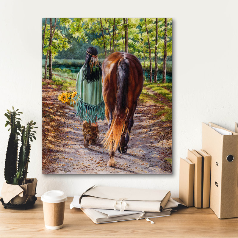  «He Leads Me Beside Still Waters» par Delene Lambert, art mural sur toile, 20 po x 24 po, H 24 po x l 20 po