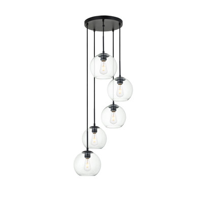Snead 5-Light Globe Cluster Pendant