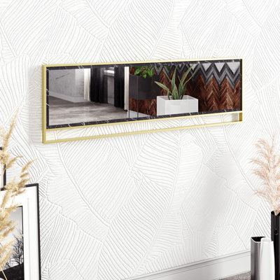 Blanco Wood Flat Wall Mirror