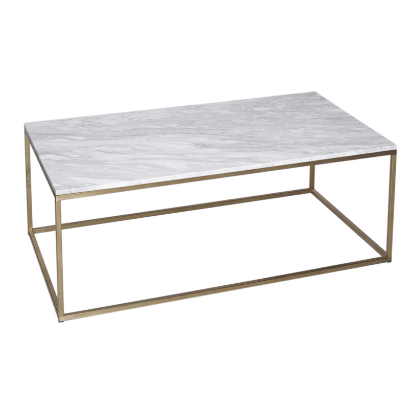 Sled Coffee Table, Brass